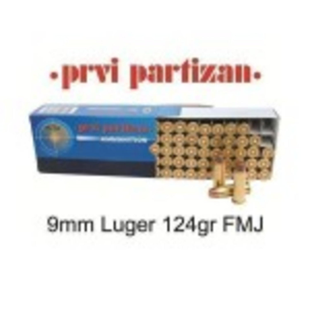 9mm Luger 124gr FMJ handgun Ammunition (50pk)