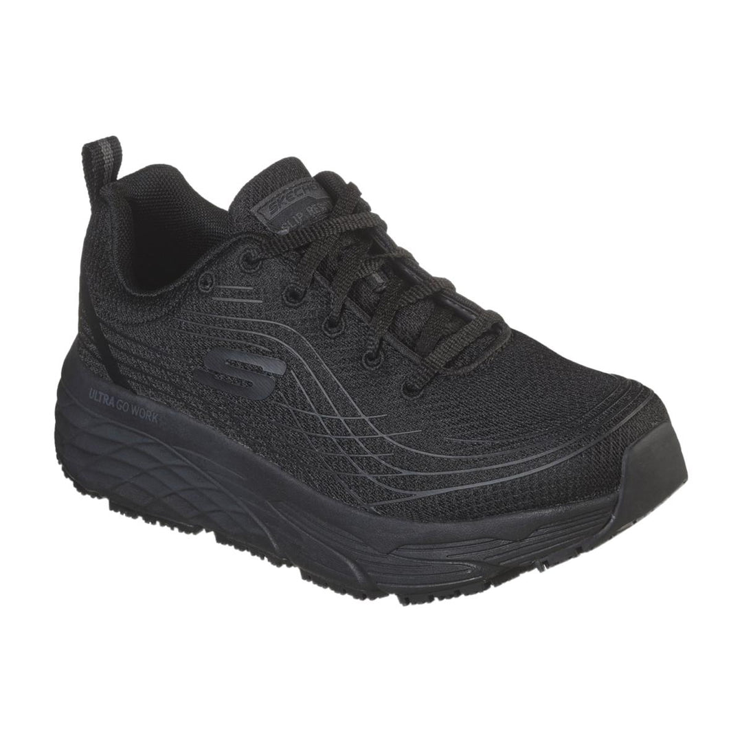 Skechers Workwear Max Cushioning Elite Sr Occupational Shoes Black