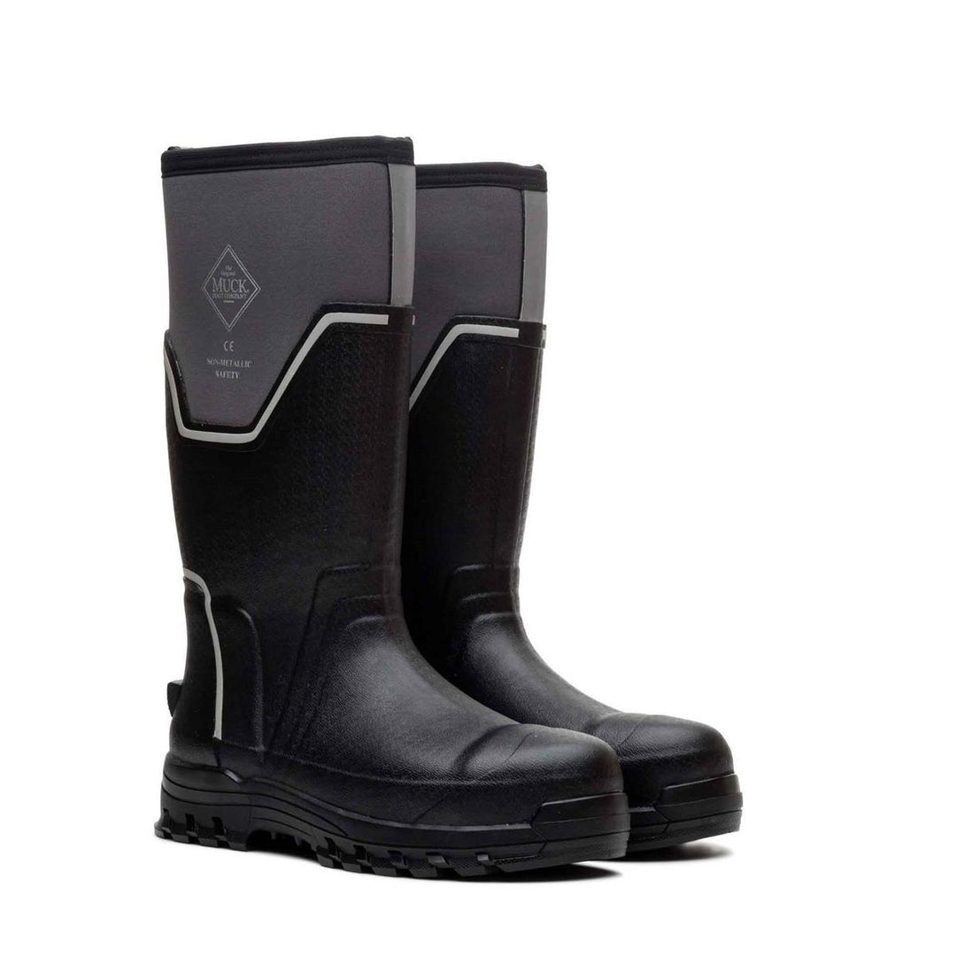 Muck Boots Grit S5 Safety Wellington Black/Grey – view 6