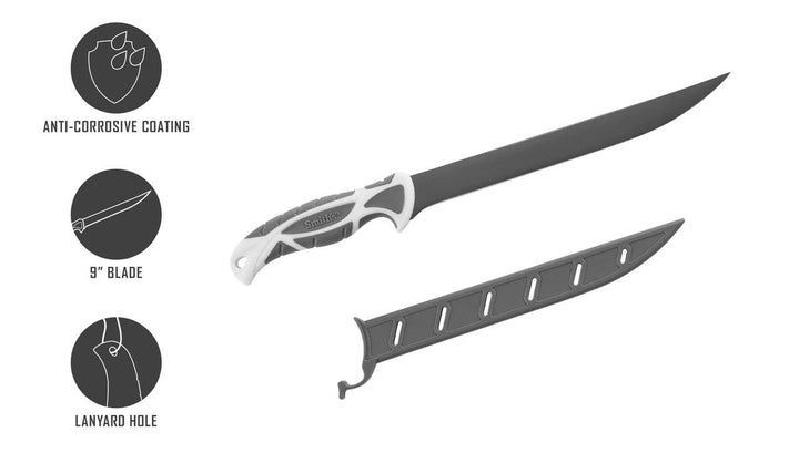 Smiths SMITHS 9 INCH LAWAIA FILET COATED - WHITE