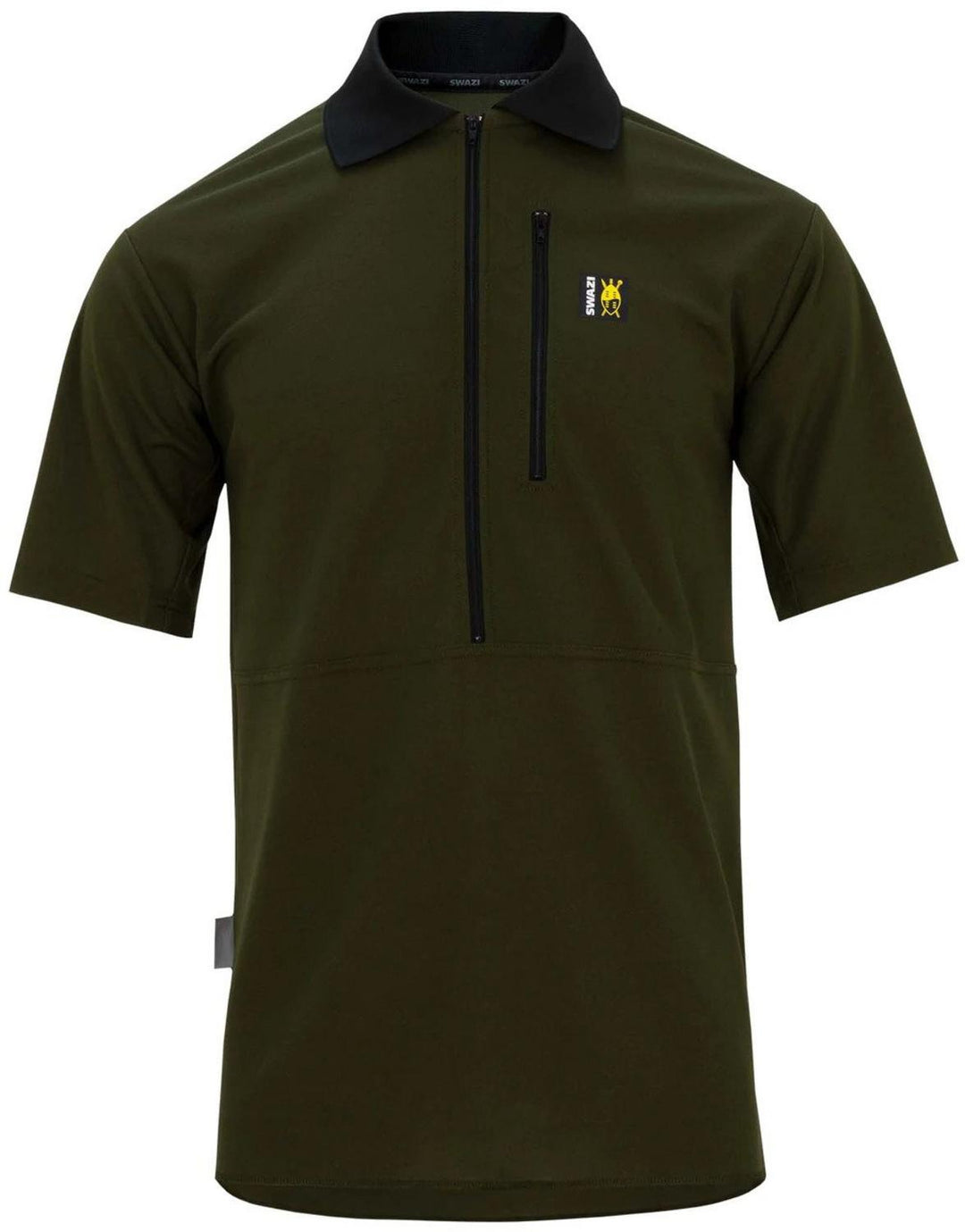 Swazi Climbmax Shirt - Olive UPF 50+ protection, Long chest zip to dump heat