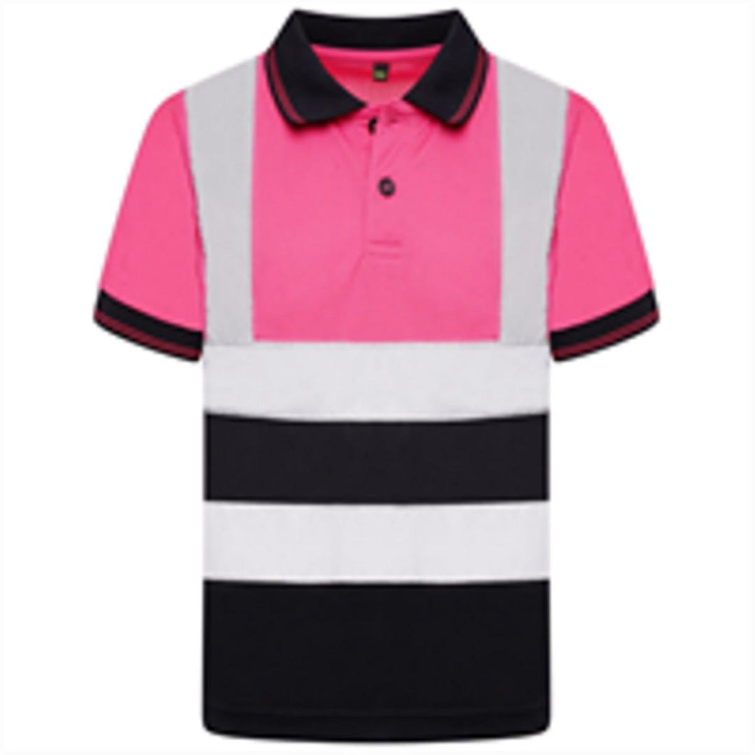 Aviator Kids Aviator London AV002 Hi Vis S/S Polo Top