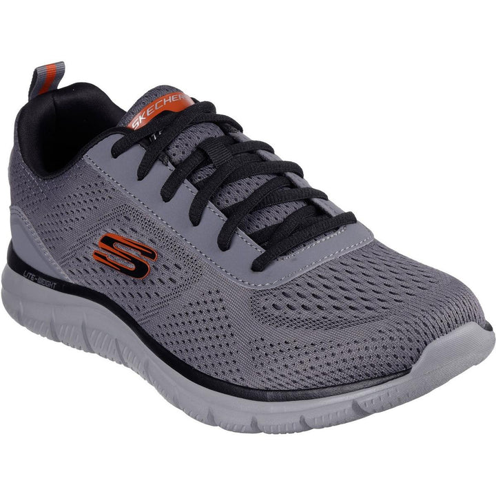 Skechers Track Leshur Shoes Charcoal/Orange