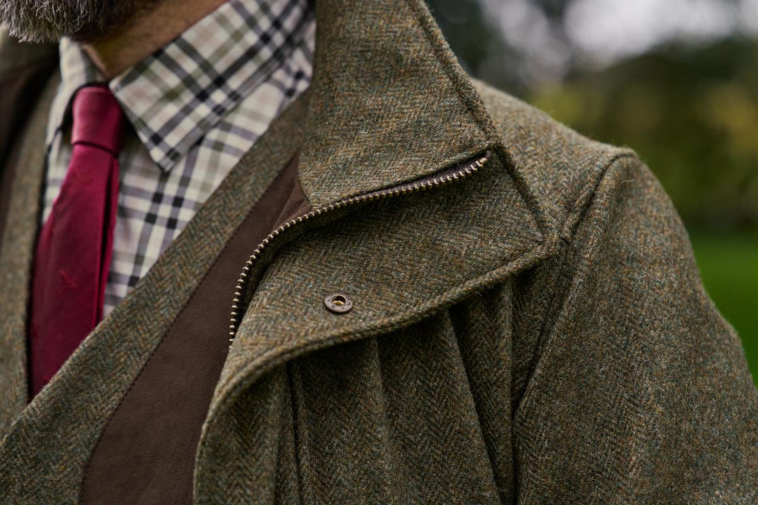 Harkila Kenmore GTX jacket Forest green/Herringbone – view 3
