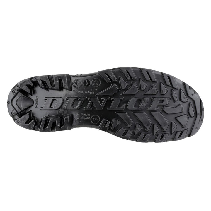 Dunlop Devon Full Safety Wellington Green/Black