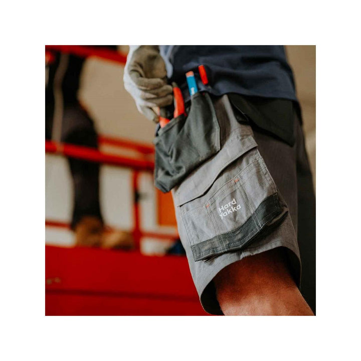 Hard Yakka Raptor Active Holster Pocket Shorts Graphite