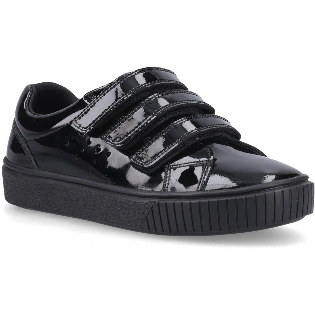 Hush Puppies ELSIE TOUCH FASTENING JN Black Patent