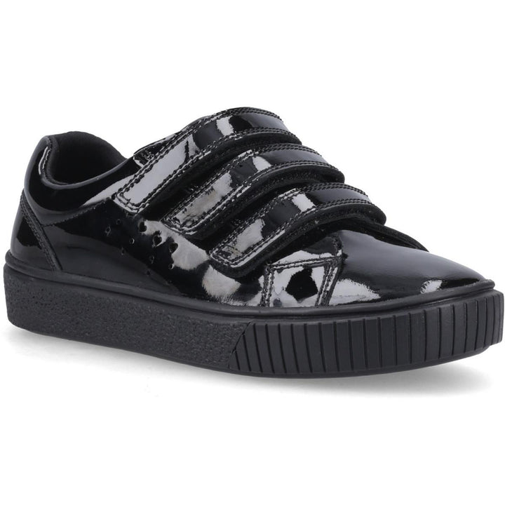 Hush Puppies ELSIE TOUCH FASTENING JN Black Patent