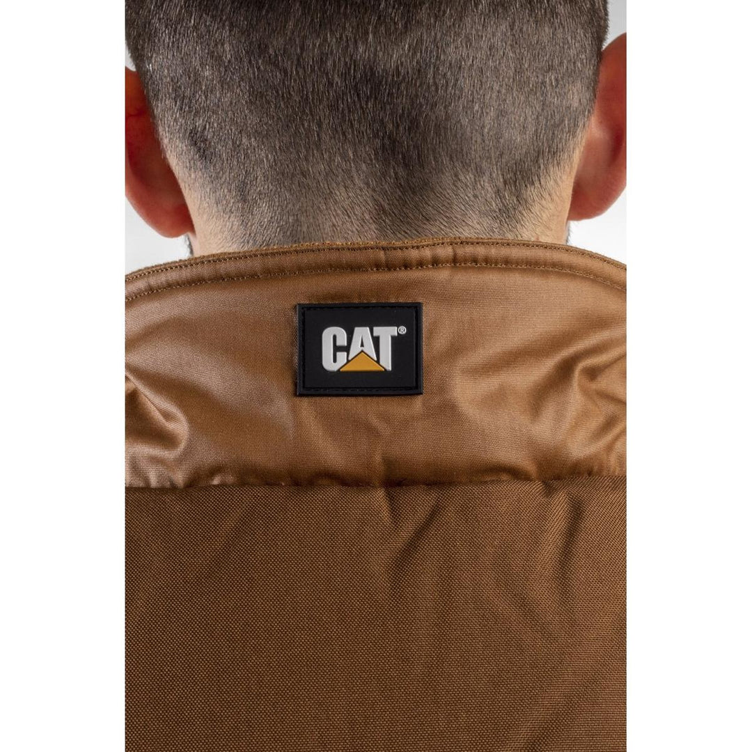 Caterpillar Waxed Cotton Vest Bronze