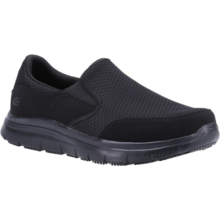 Skechers Workwear McAllen Wide Slip Resistant Occupational Shoe Black