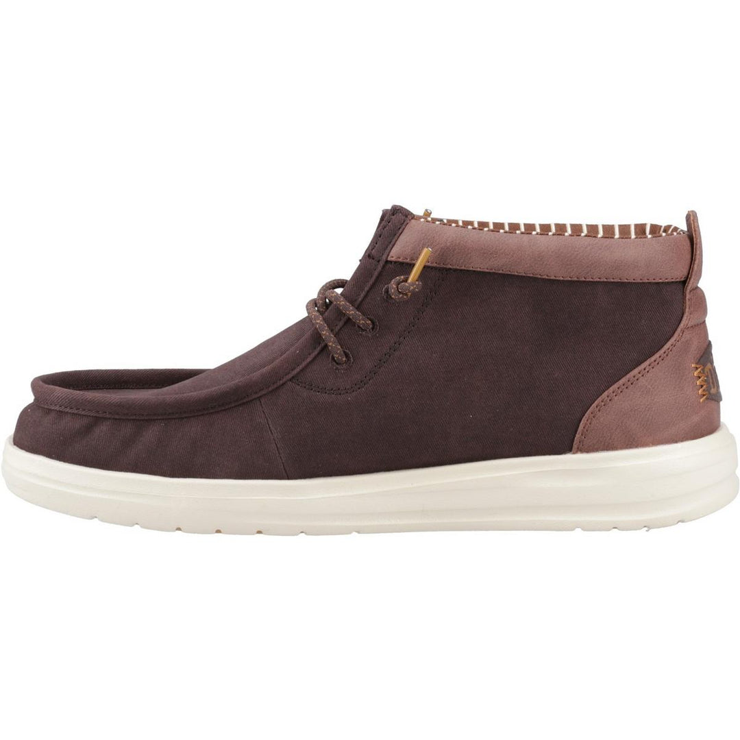 HEYDUDE Wally Mid GripR Boots Mole Brown/Downtown