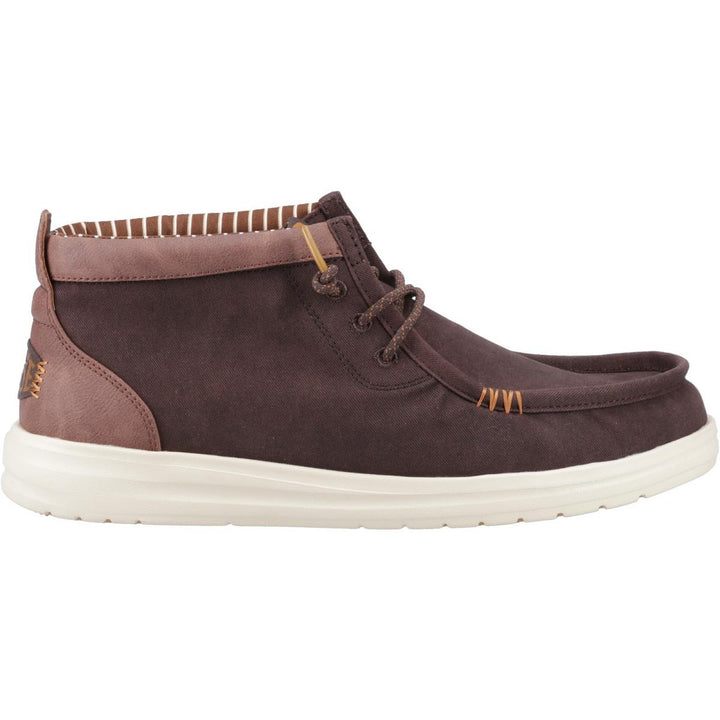 HEYDUDE Wally Mid GripR Boots Mole Brown/Downtown