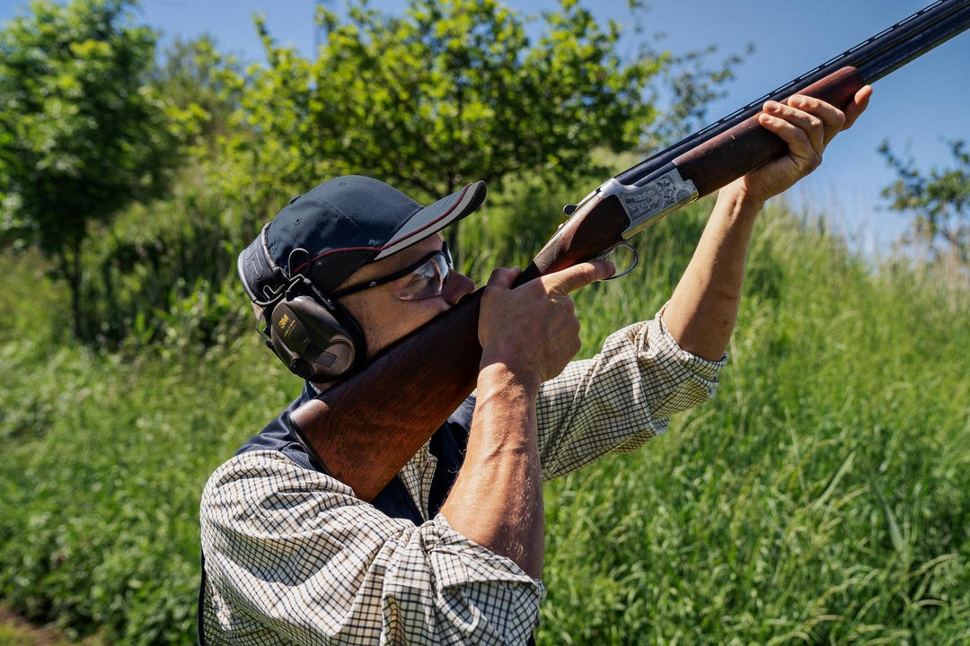 Seeland Skeet Cap Classic Blue Broad-Brimmed Shooting Cap – view 6