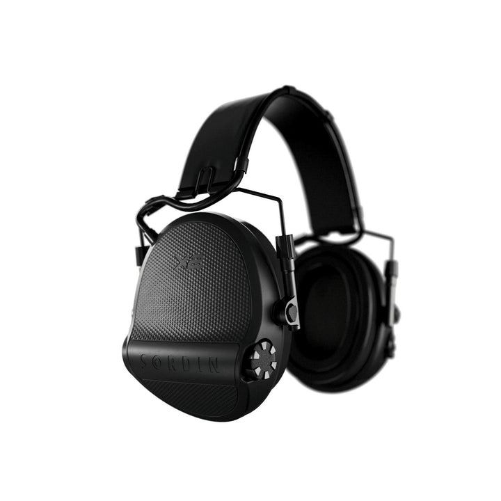 Sordin Supreme X2 Electronic Ear Defenders - Black, Leather Headband, Gel