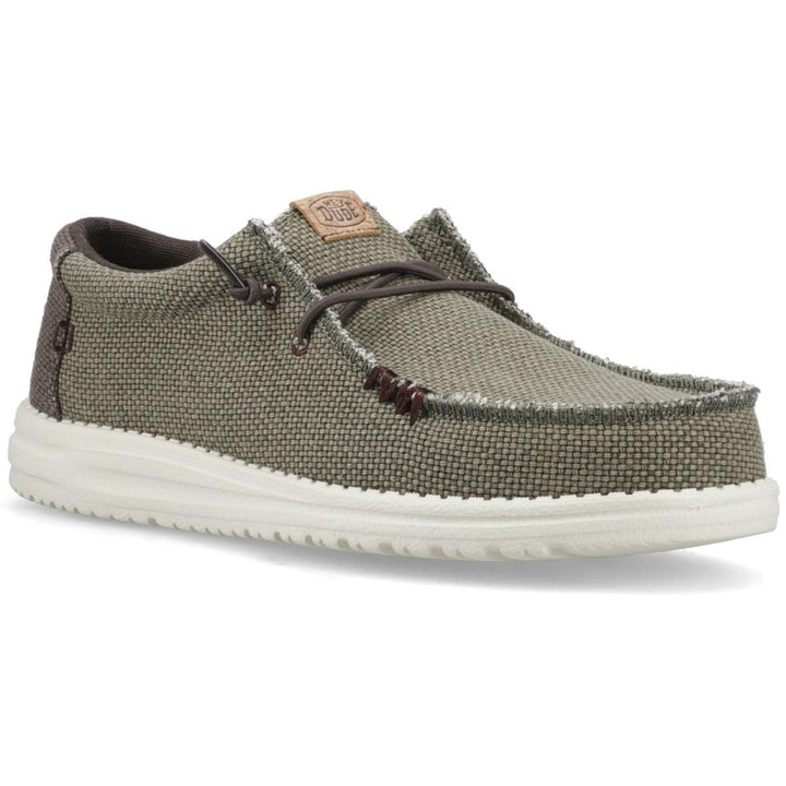 HEYDUDE Wally Braided Slip on Shoe Burnt Olive/Delicioso