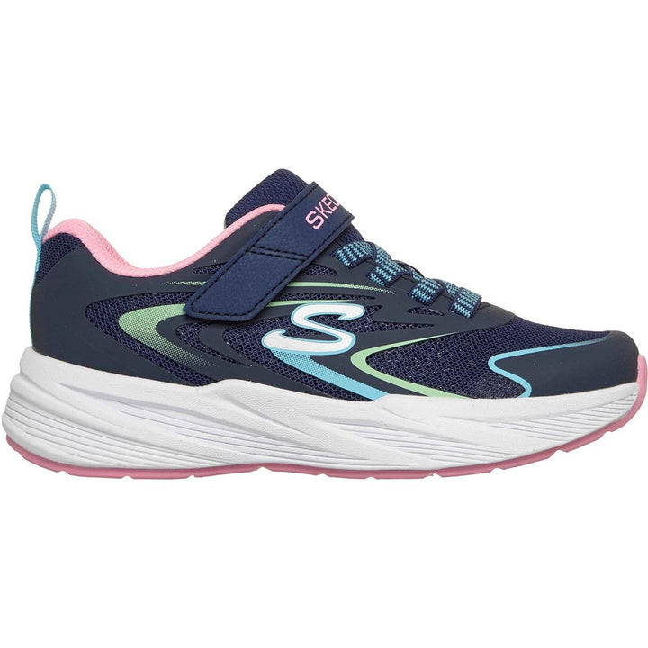 Skechers Microspec Tread Hyper Speed Trainers Navy/Multi