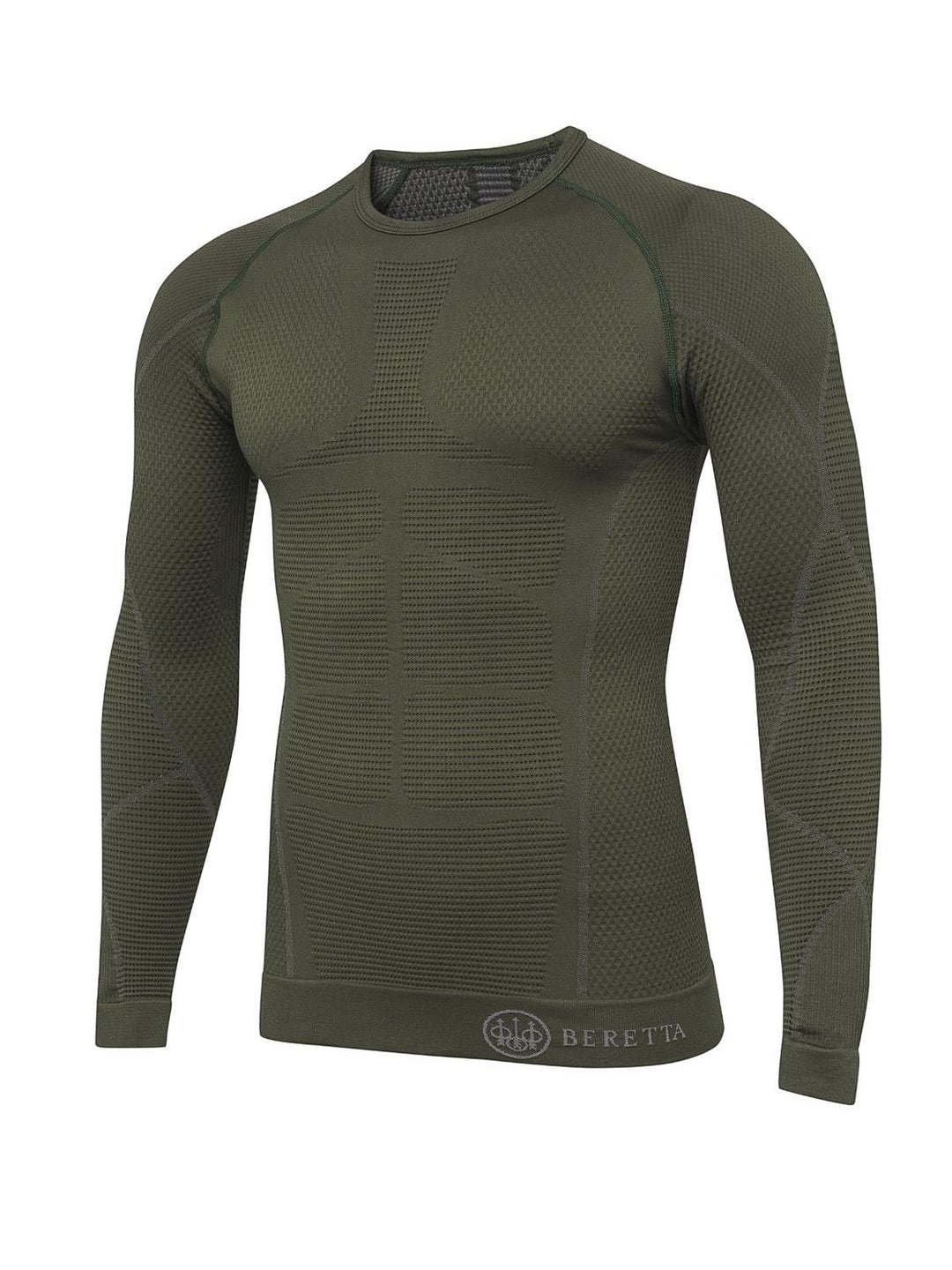 Beretta HT Body Mapping 3D Long Sleeve Base Layer - Green Moss – view 3