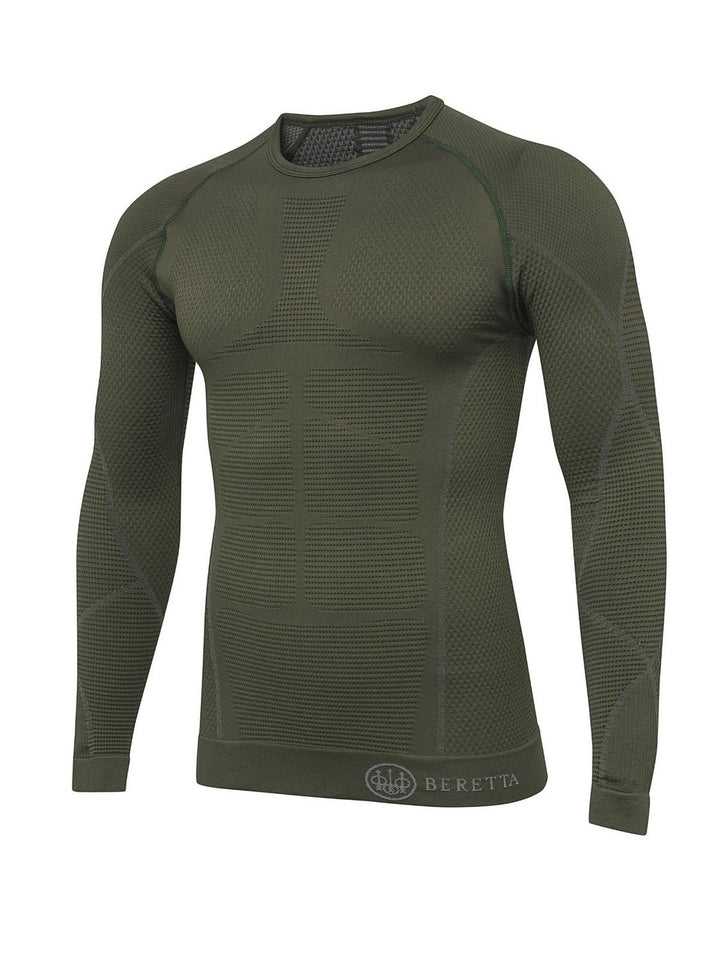 Beretta HT Body Mapping 3D Long Sleeve Base Layer - Green Moss – view 3