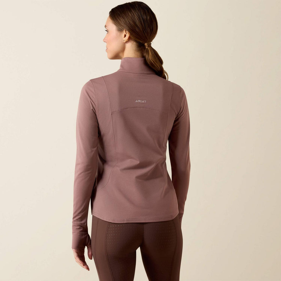 Ariat Ladies Gridwork 2.0 1/4 Zip Long Sleeve Base Layer – view 2