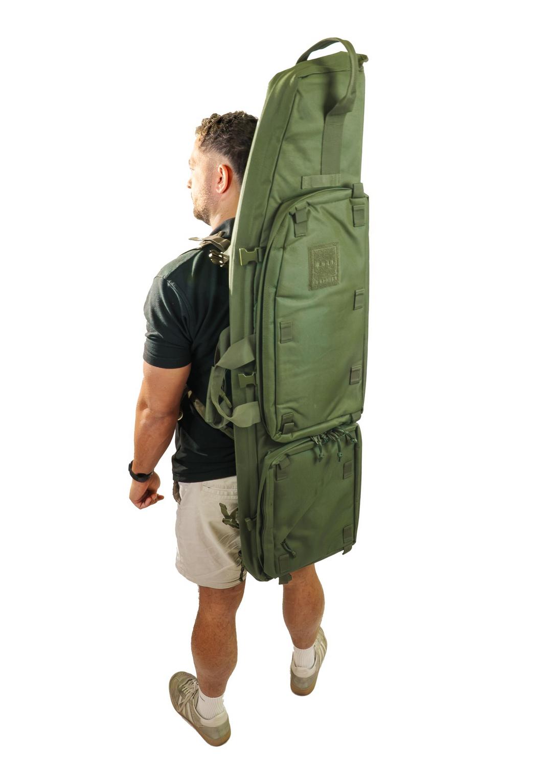 WULF Guardian Tactical 46 inch Drag Bag Green - Rifles to 45in