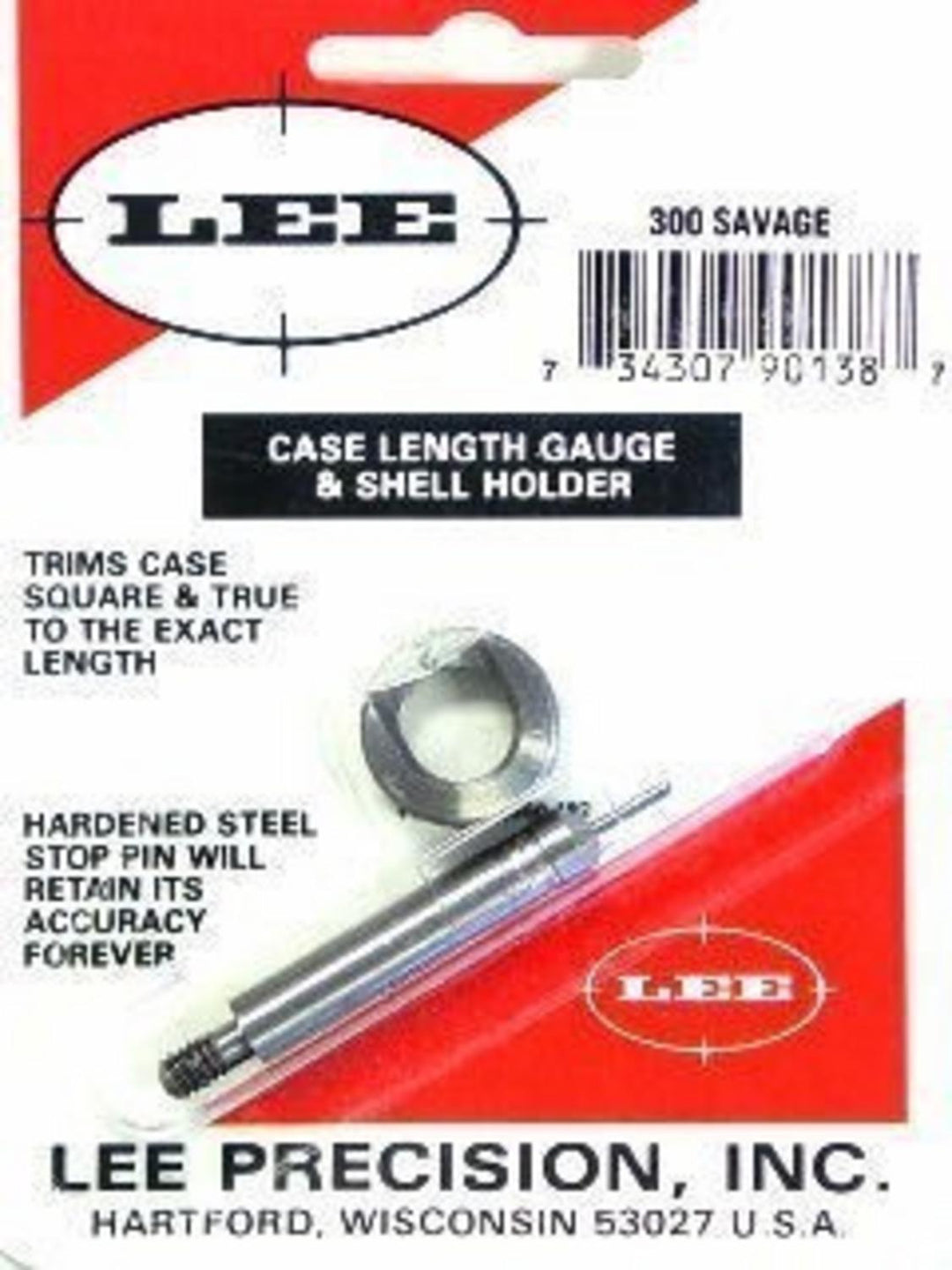 Lee Precision 300 Savage Case Length Gauge and Shell Holder