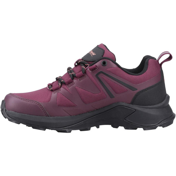 Cotswold Horton Low Recycled Hiking Shoes WP Burgundy – view 4