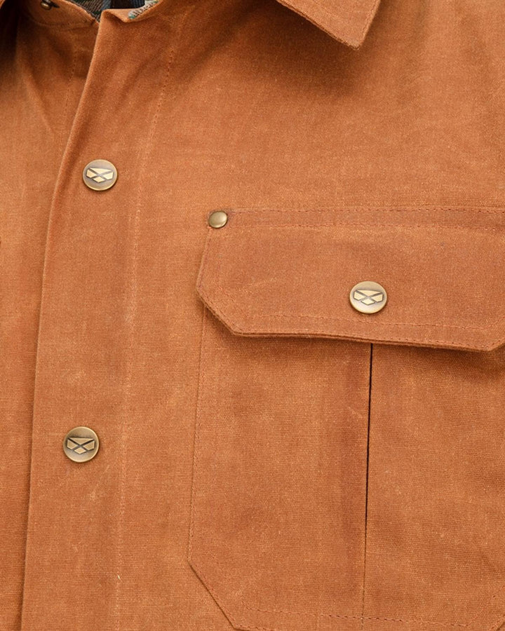 Hoggs of Fife Huntly Waxed Canvas Utility Overshirt