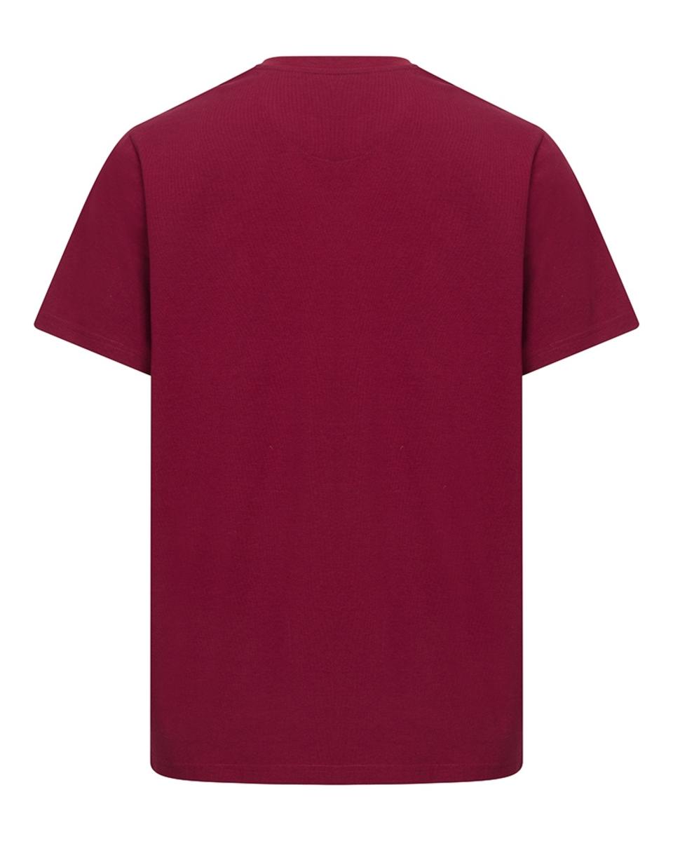 Hoggs of Fife Canonbie Printed T-Shirt - Burgundy