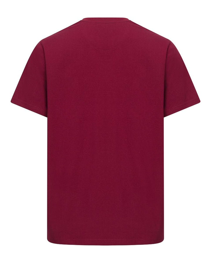 Hoggs of Fife Canonbie Printed T-Shirt - Burgundy