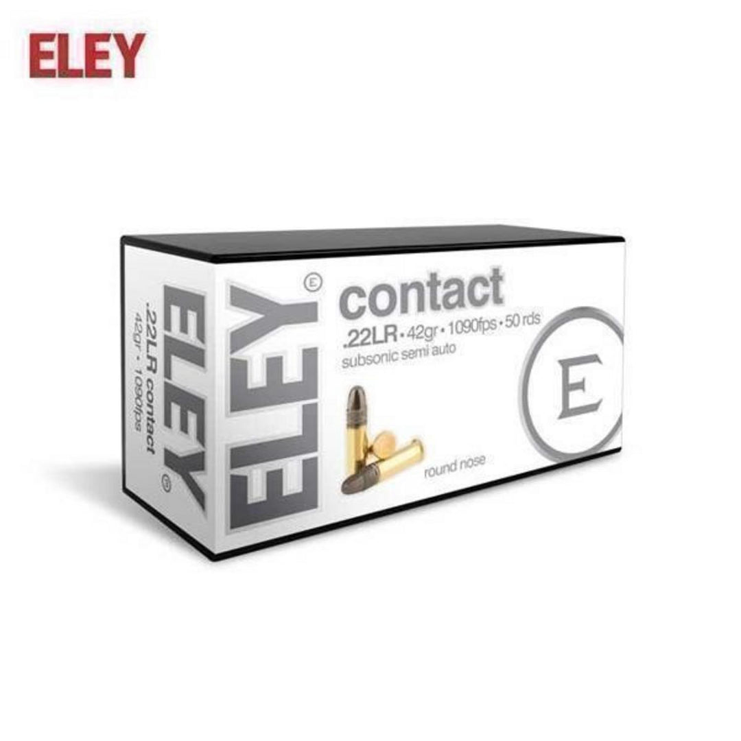 Eley Contact Subsonic .22LR 42gr Rimfire Ammunition, 100 Rounds