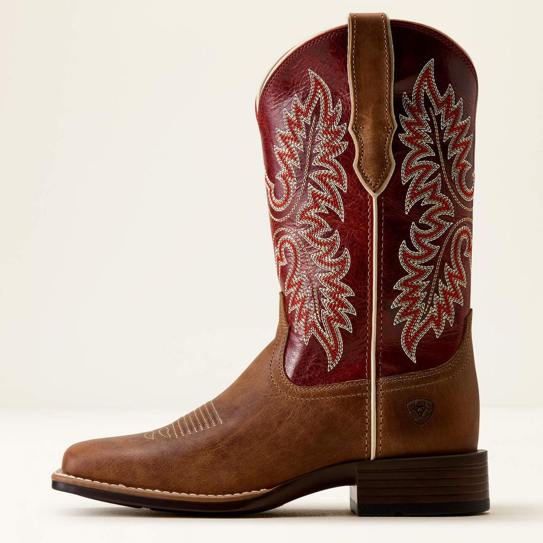 Ariat Ladies Canyon Point Western Dsrt Snd/hrt Thrb R