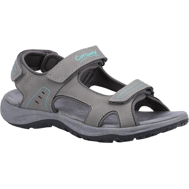 Cotswold Freshford Recycled Sandal Grey/Turquoise