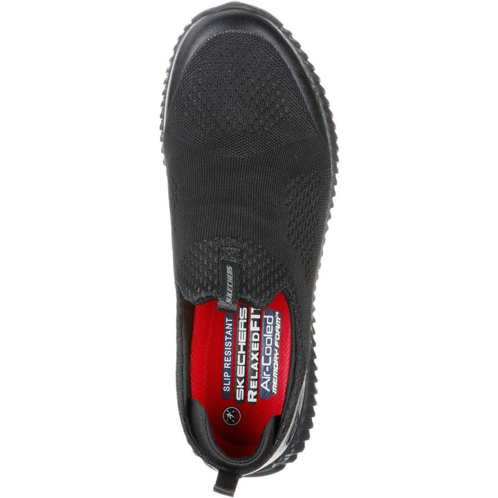 Skechers Workwear Cessnock Colleton Slip Resistant Shoe Black