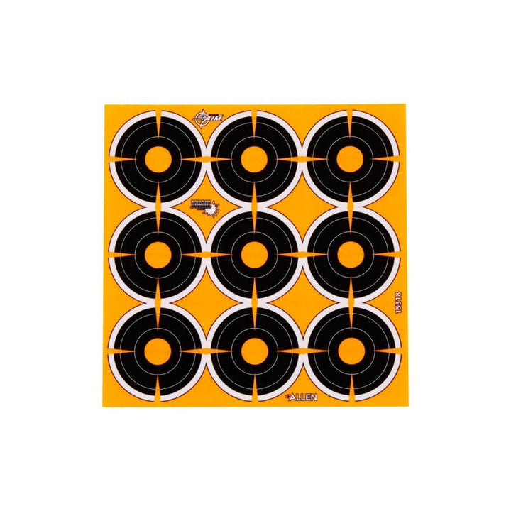 Allen EZ Aim Adhesive Splash 2 Inch Bullseye 108 Pieces