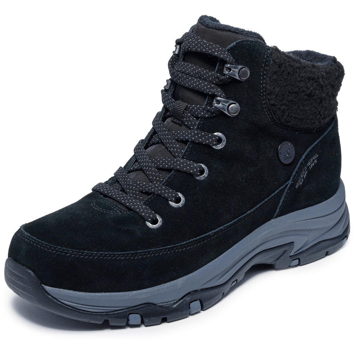 TREGO SNOW BREEZE Black Suede/Sherpa