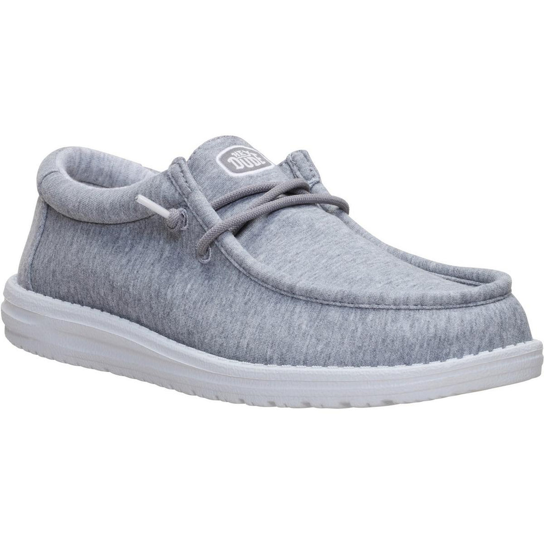 HEYDUDE Wally Stretch Jersey Slip on Shoe Grey