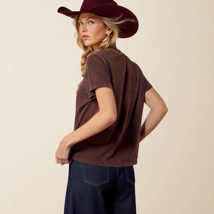 Ariat Ladies Rebel With A Cause Short Sleeve T-Shirt – view 2