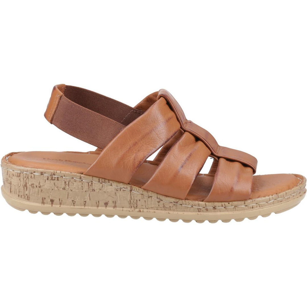 Hush Puppies Eden Wide Fit Sandal Tan