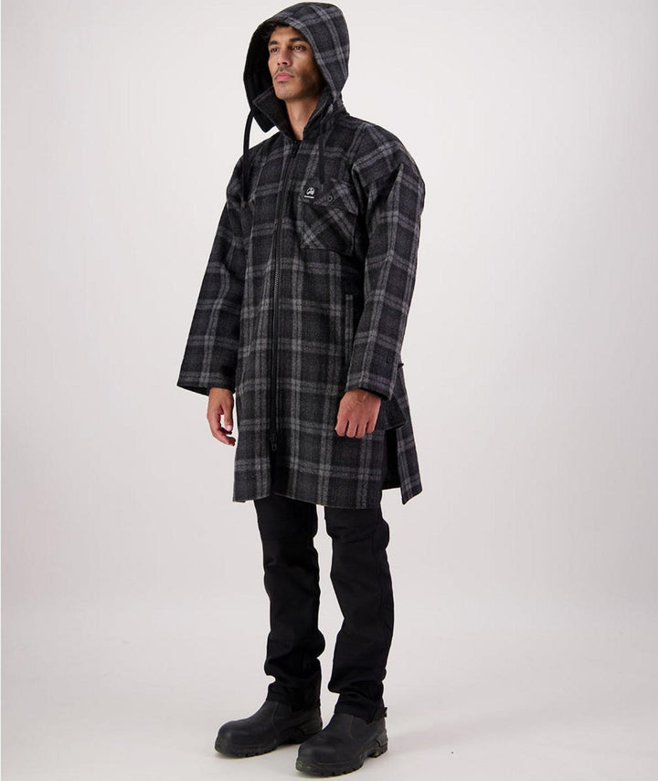 Swanndri Men's Mosgiel Wool Bushshirt with Zip-up Front