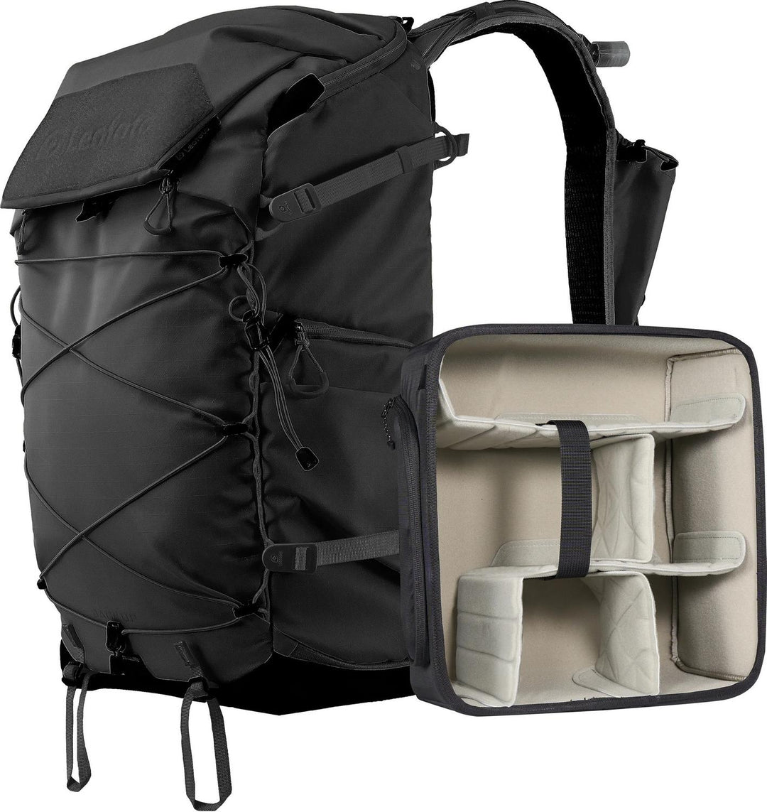 Leofoto Backup 35L Camera Backpack, Medium Insert - Black