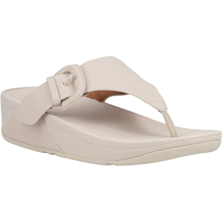 Fitflop Lulu Buckle Toe Post Sandals Stone