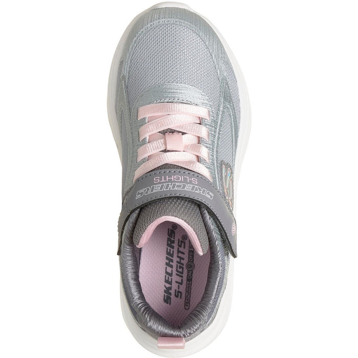 SKECHERS SOLA GLOW 2.0 DAZZLE STEPS Light Gray/Multi Trim