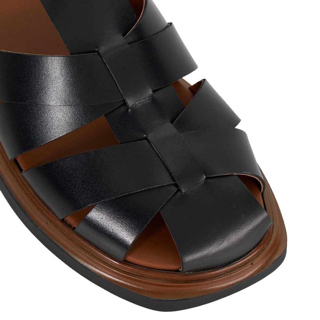 Dune Lisherman Sandal Black