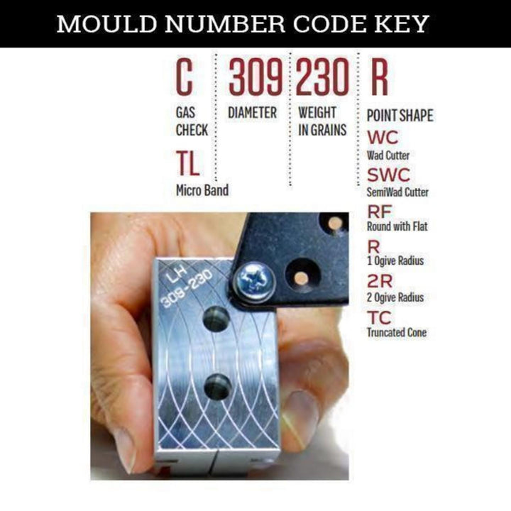 Lee Precision Double Cavity Bullet Mould C324-175-1R, .324 175gr