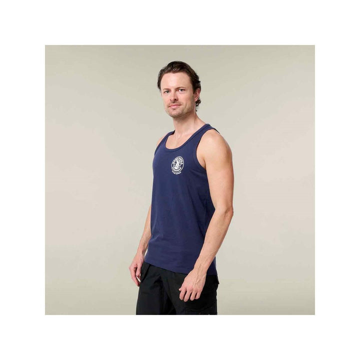 Hard Yakka Heritage Singlet Navy