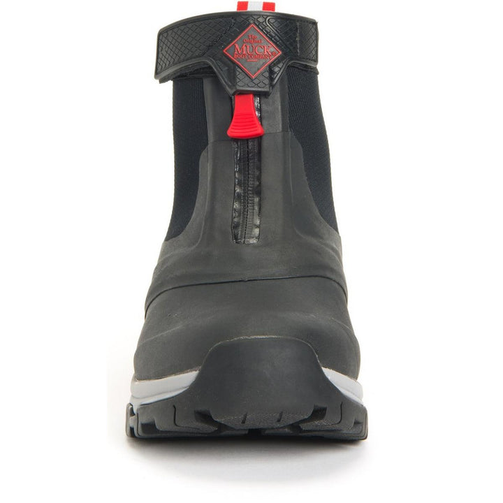Muck Boots Apex Mid Zip Wellingtons Grey/Red - Fully lined with 5mm neoprene for flexibility, Breathable air mesh lining – view 2