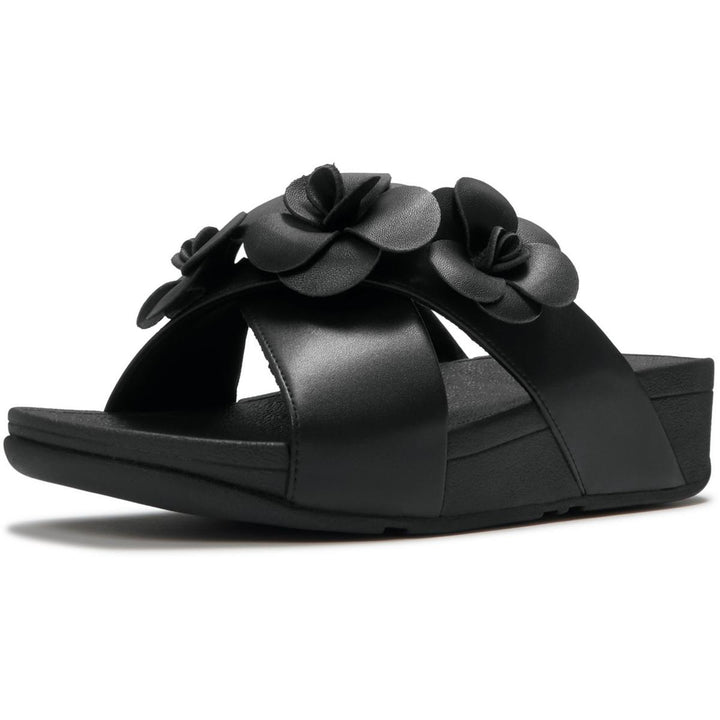 Fitflop Lulu Flower Cross Slides
