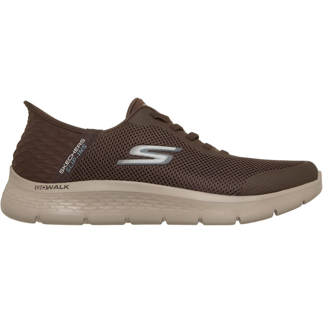 GO WALK Flex Hands Up Shoes CHOCOLATE