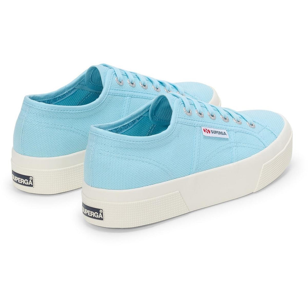 Superga 2740 PLATFORM Trainers Crystal Azul