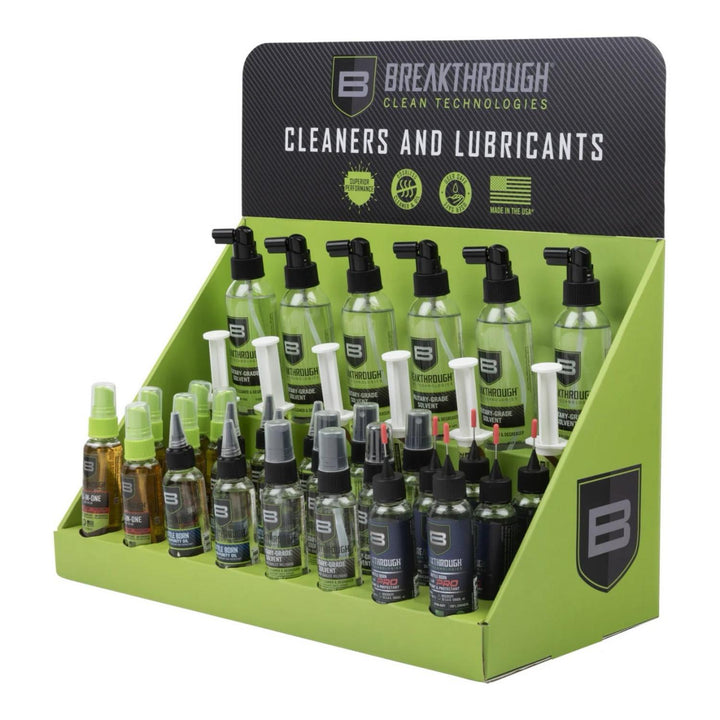Breakthrough Clean Cleaners & Lubricants Counter Display - 36 Pieces